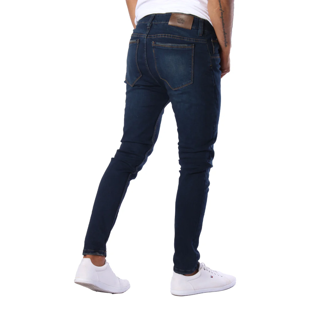Jean Skinny | Azul Oscuro con Rotos CL2244 - Image 2