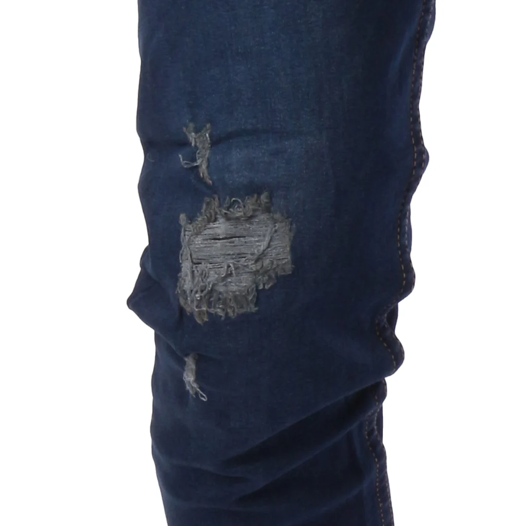 Jean Skinny | Azul Oscuro con Rotos CL2244 - Image 4