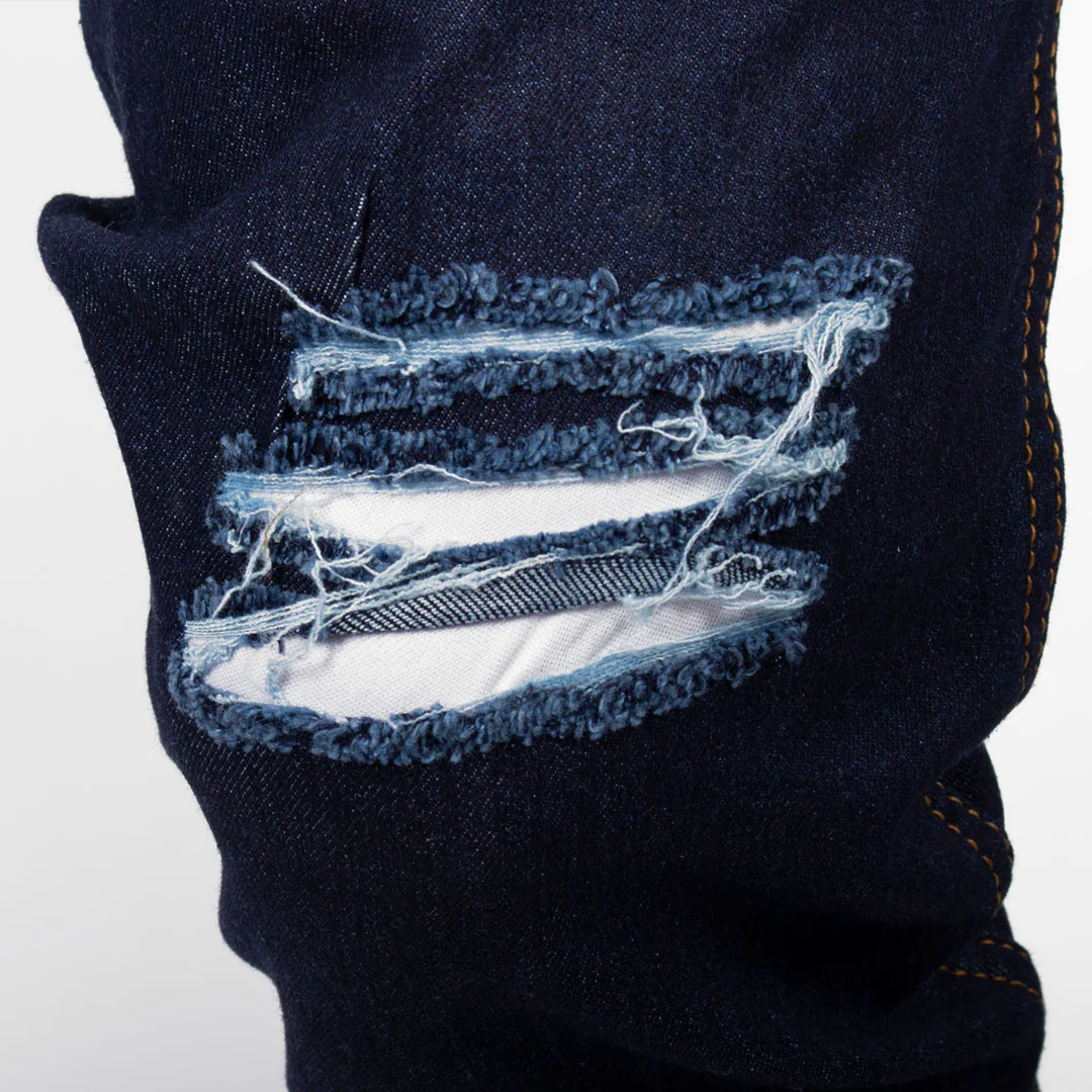 Skinny Jean | Azul Industrial con Estampado CL2169 - Image 4