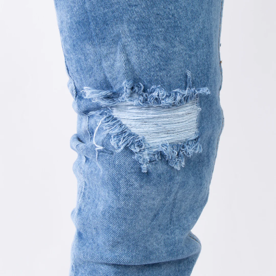 Skinny Jean | Azul Medio con Rotos CL2231 - Image 3