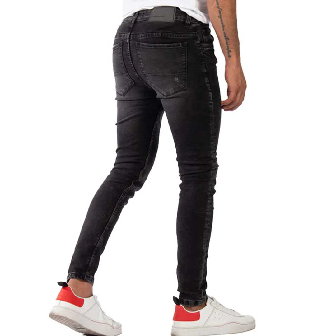 Skinny Jean | Gris Oscuro con Desgastes CL2224 - Image 2