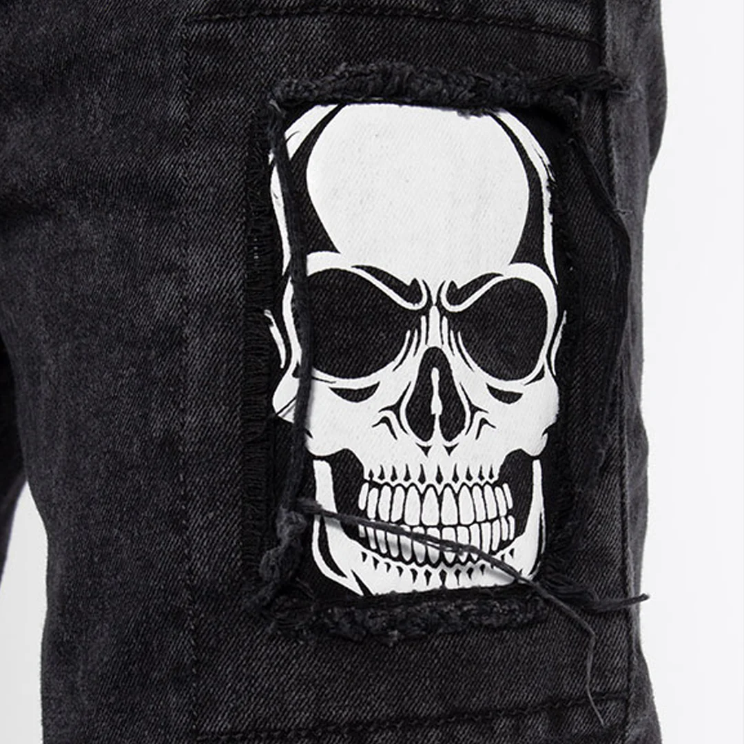 Skinny Jean | Negro con Estampado CL2168 - Image 4