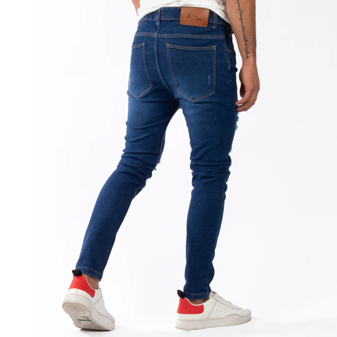 Skinny Jean | Azul Stone con Rotos CL2230 - Image 2