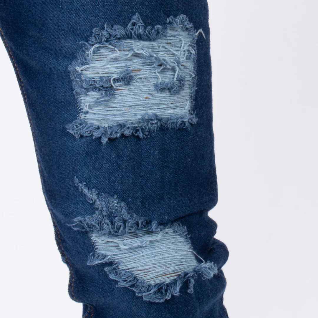 Skinny Jean | Azul Stone con Rotos CL2230 - Image 3
